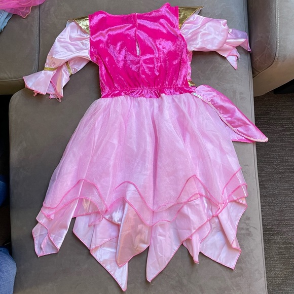 Teetot & Co Girls Pink Tulle Princess Fairy 2-piece Costume size 7/8 years - Picture 4 of 13